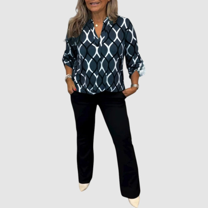 Ella - Blouse with a graphic print