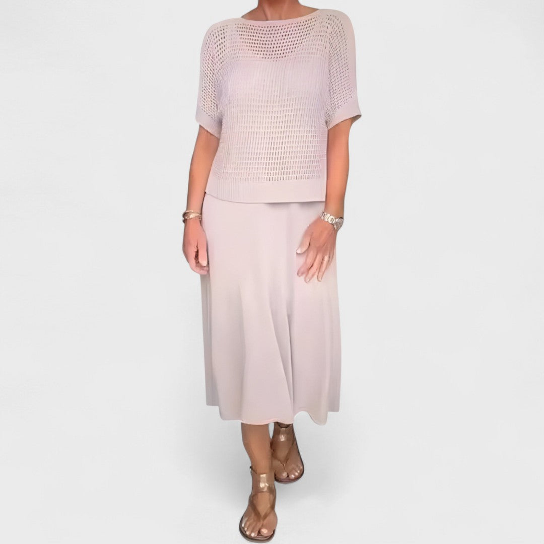 Claudia - Summer Dresses with Braided Top