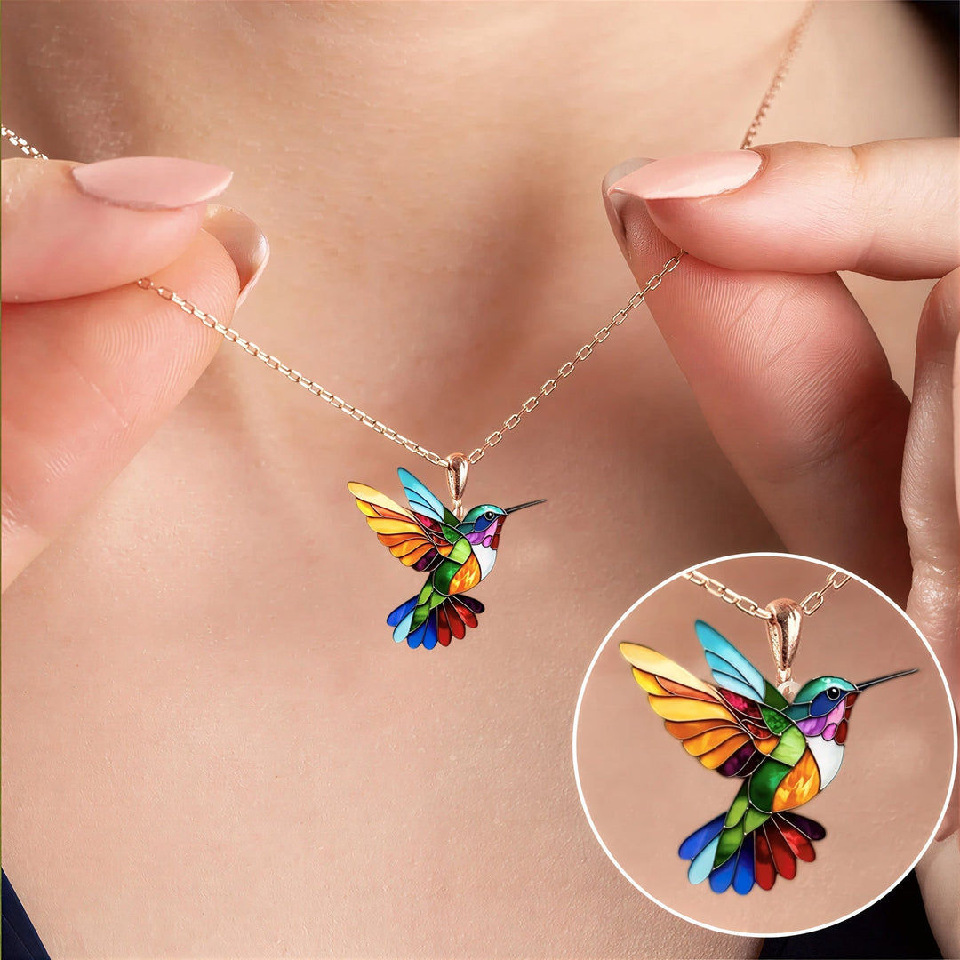 Hummingbird earrings for good luck + free necklace – limited edition