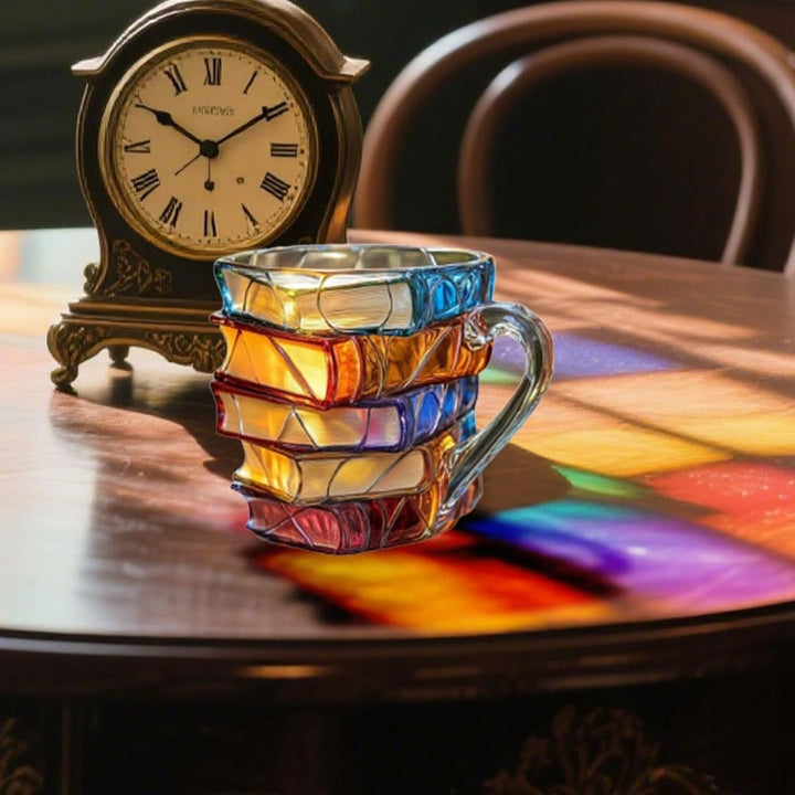 Unique handcrafted 3D mug for book lovers