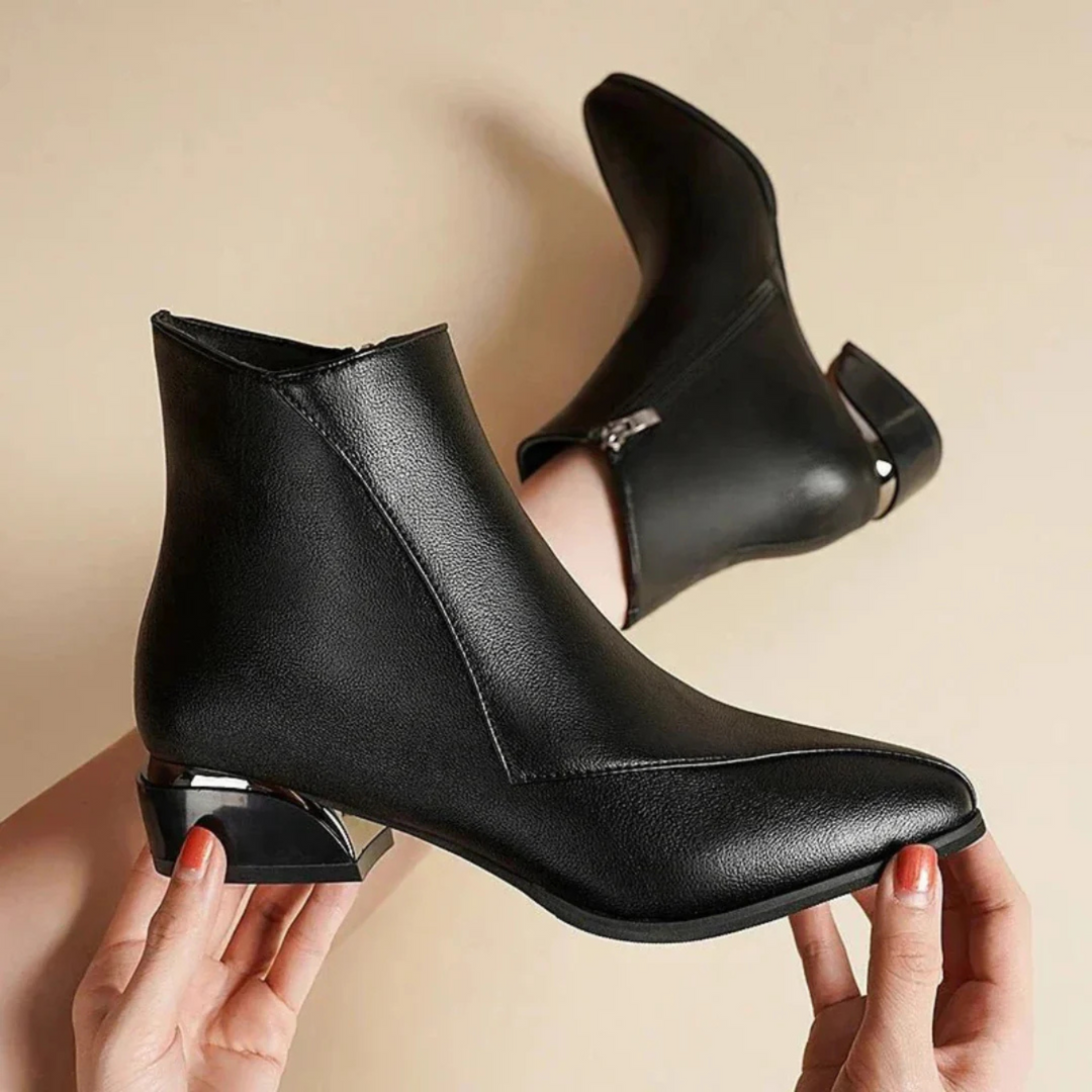Classic Zipped Ankle Boots