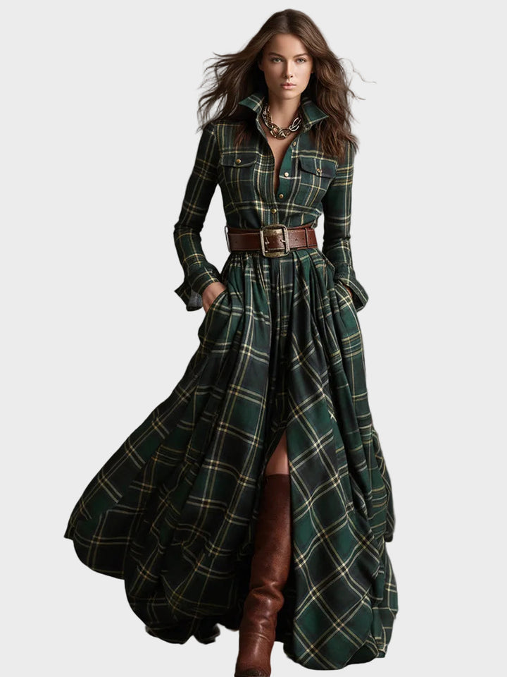Evelyn - Classic Elegant Shirt Dress