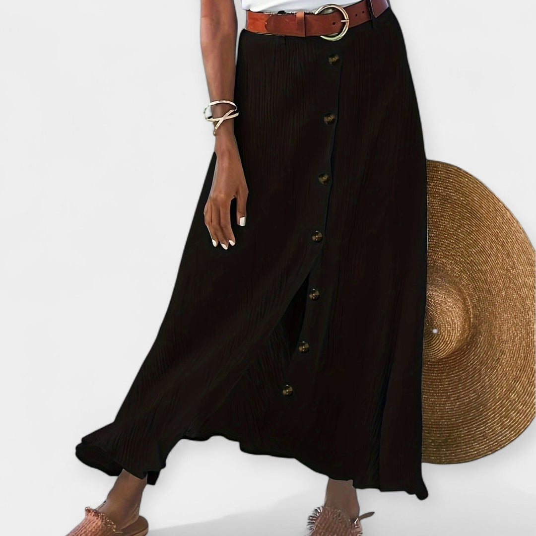 Klára - Semi-sheer midi skirt with a slit