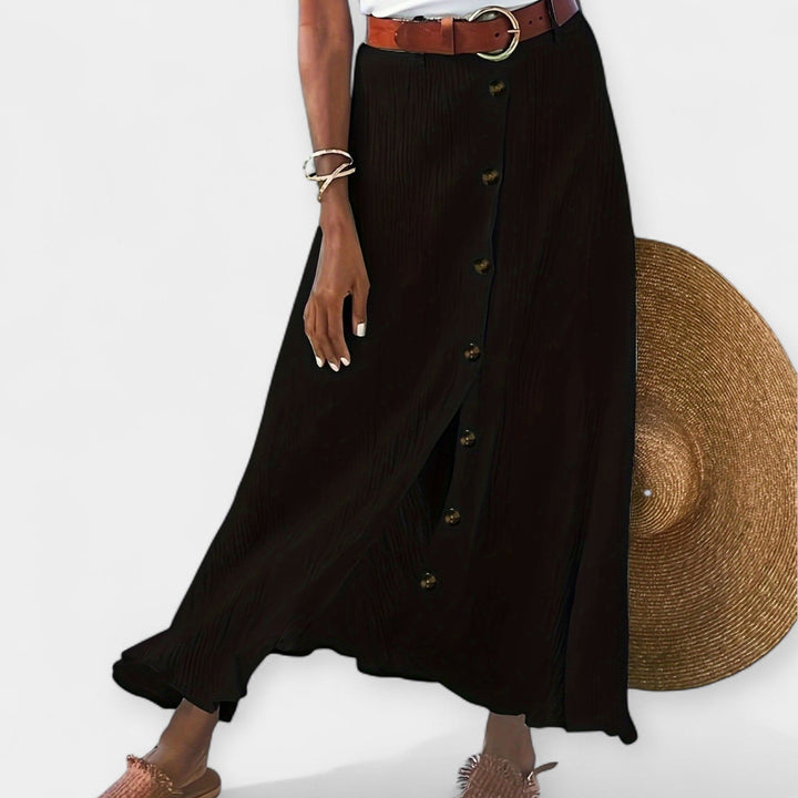 Klára - Semi-sheer midi skirt with a slit
