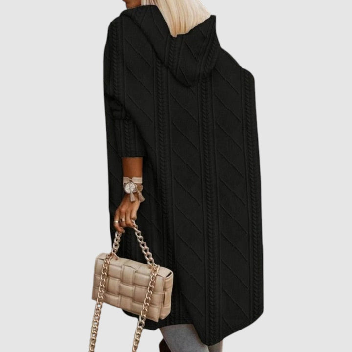 Lucie - Long cardigan with hood