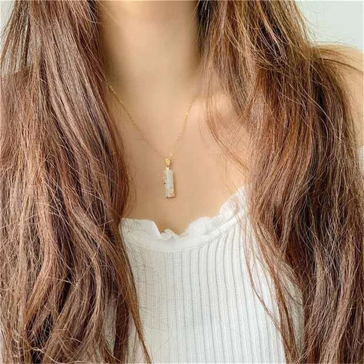 Necklace with jade amulet
