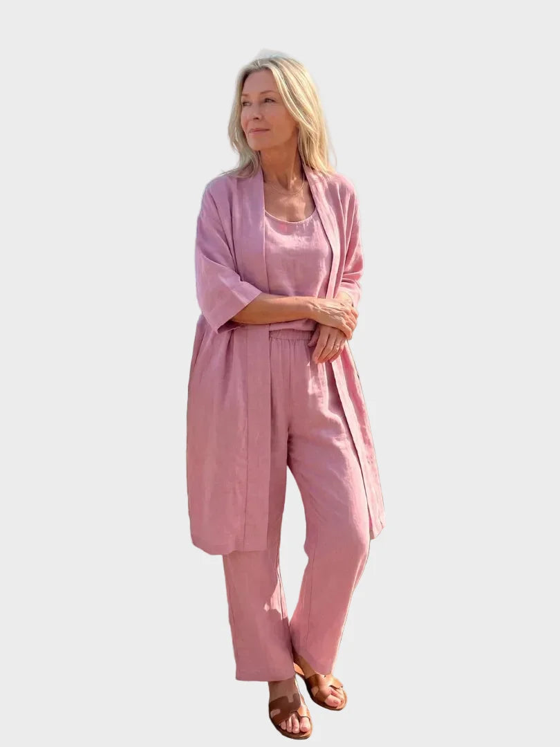 Linnea - Light linen set