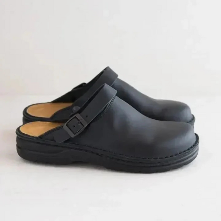 Vintage Leather Clogs