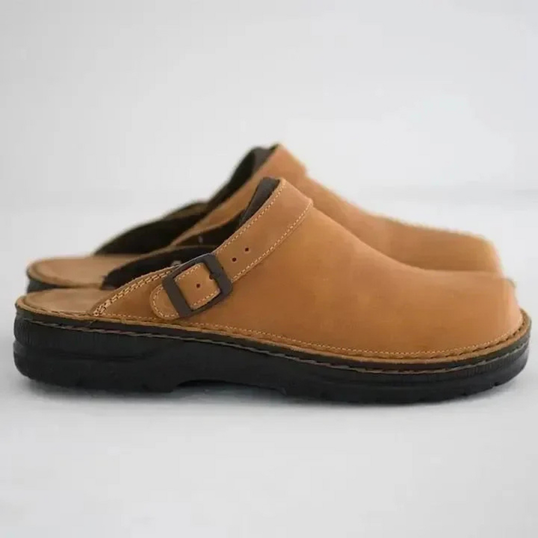 Vintage Leather Clogs