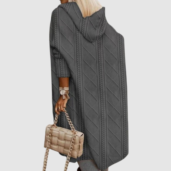 Lucie - Long cardigan with hood