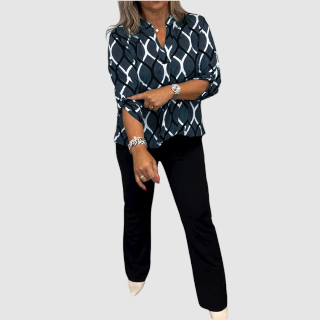 Ella - Blouse with a graphic print