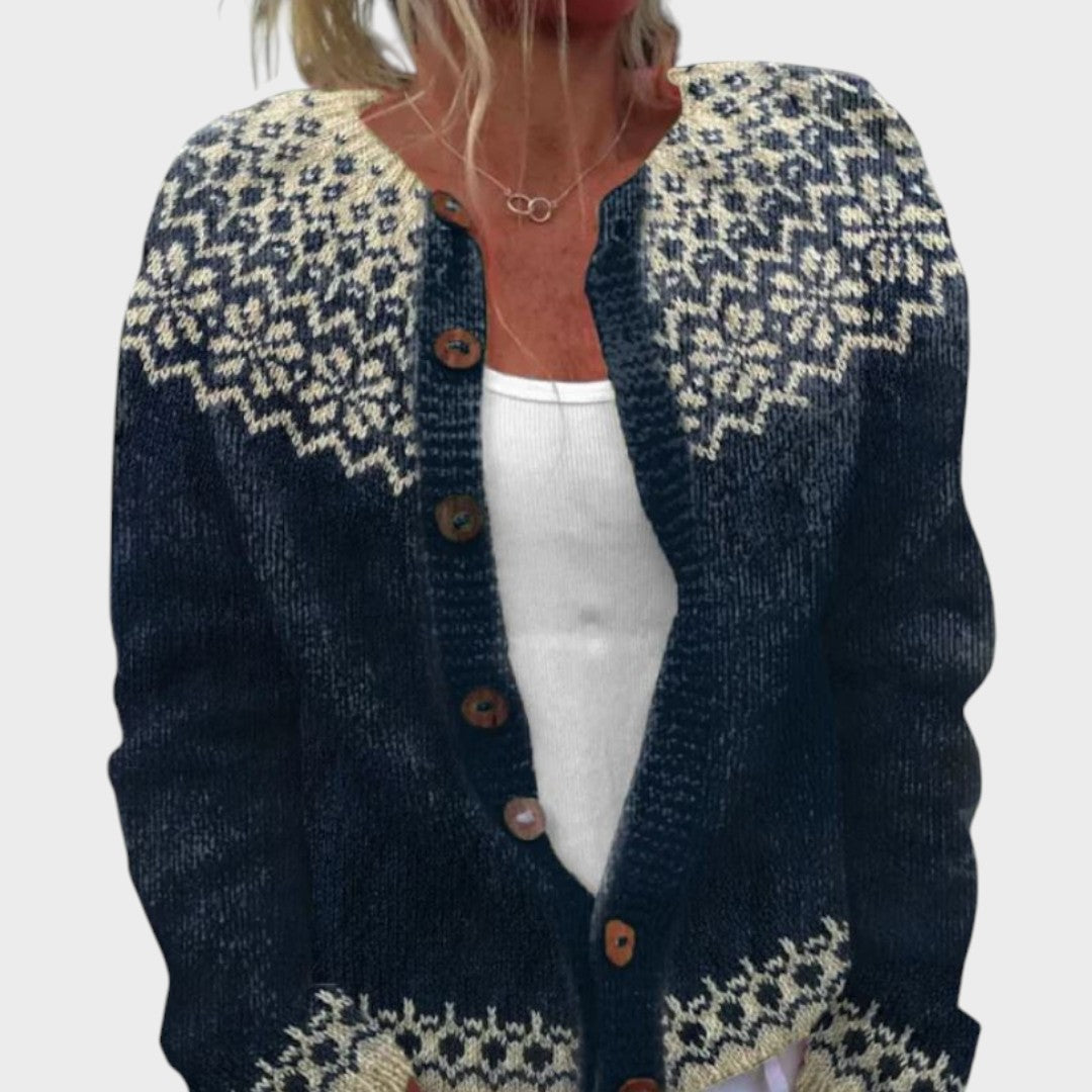 Matilde - Autumn floral cardigan