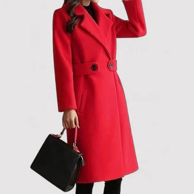 Clara - Woolen coat with a belt