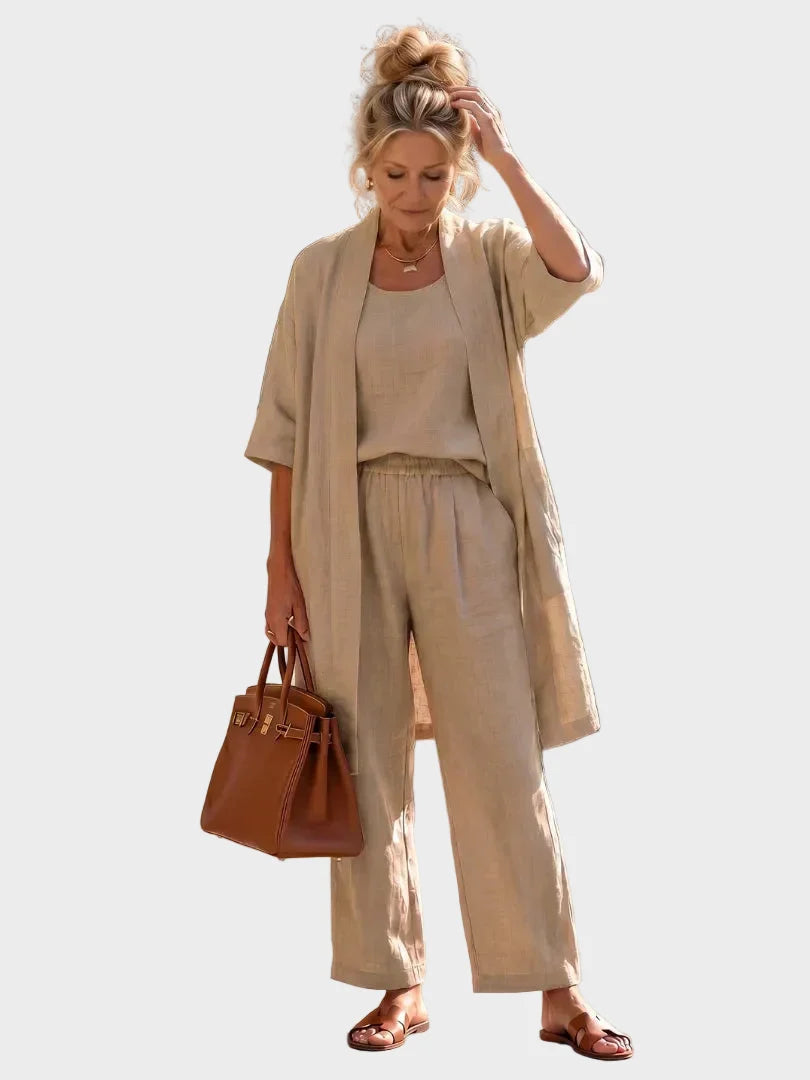 Linnea - Light linen set