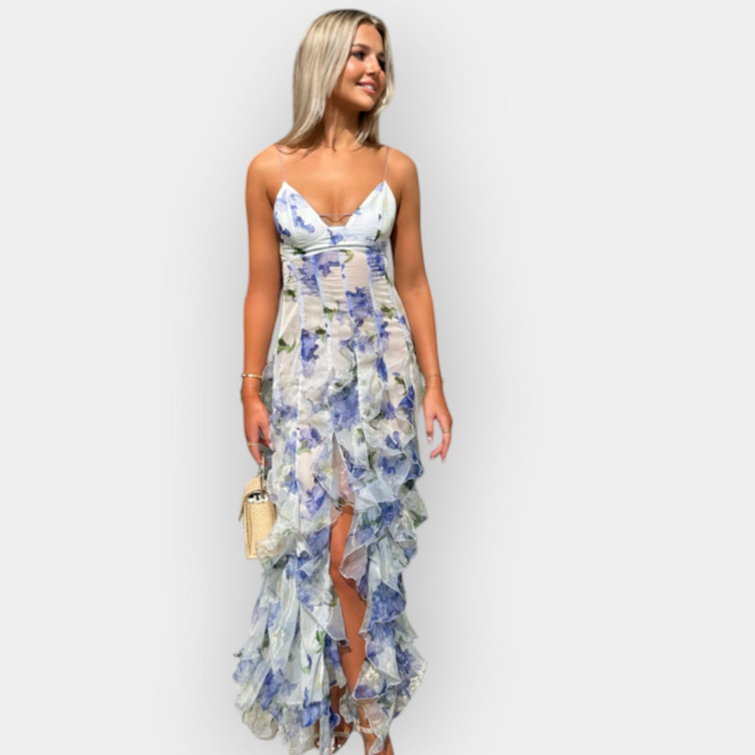 Maxi dress with ruffles