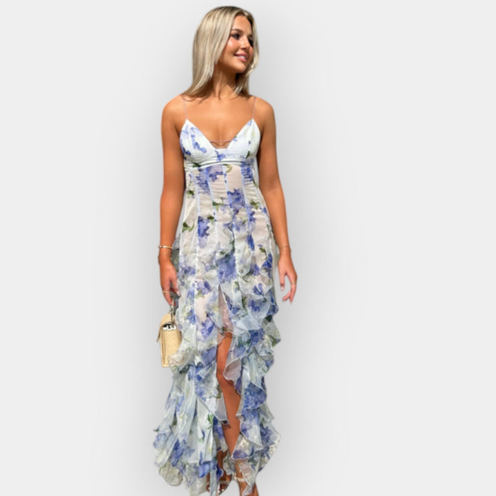 Maxi dress with ruffles