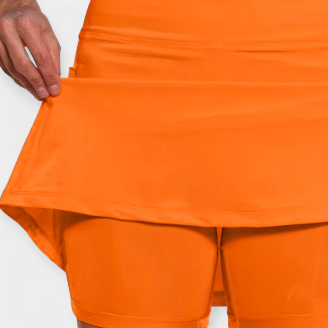 Elżbieta - High shorts with a skirt