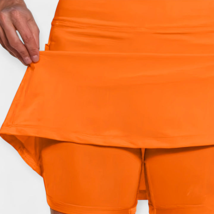 Elżbieta - High shorts with a skirt