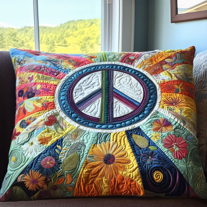 70s Vibe Quilted Bedding Pillow Case