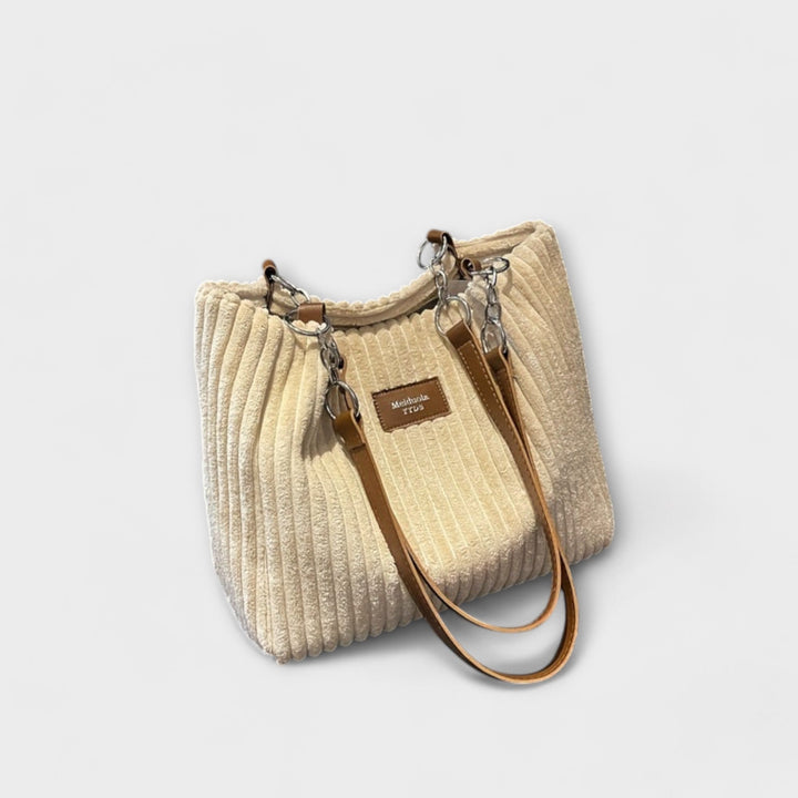 Cecile. - Soft cord shoulder bag