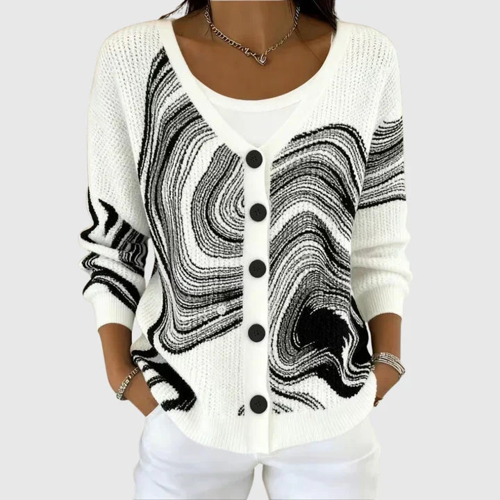 Comfortable Knit Cardigan Sweater with Buttons