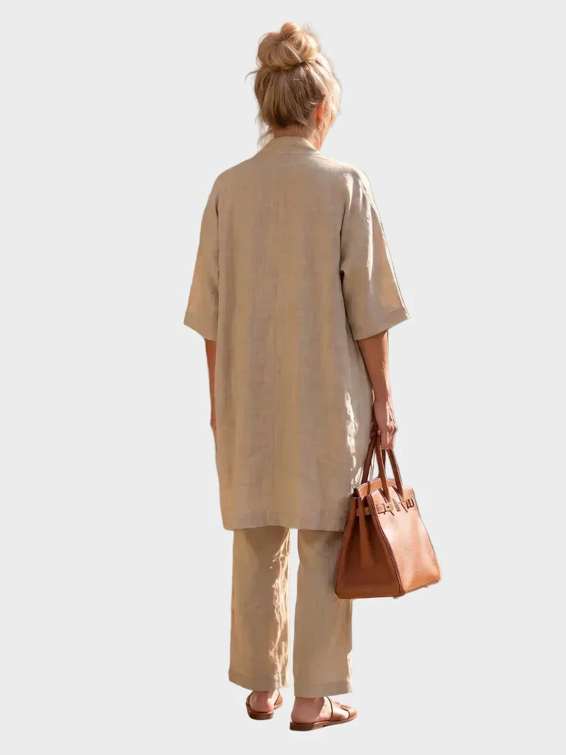 Linnea - Light linen set
