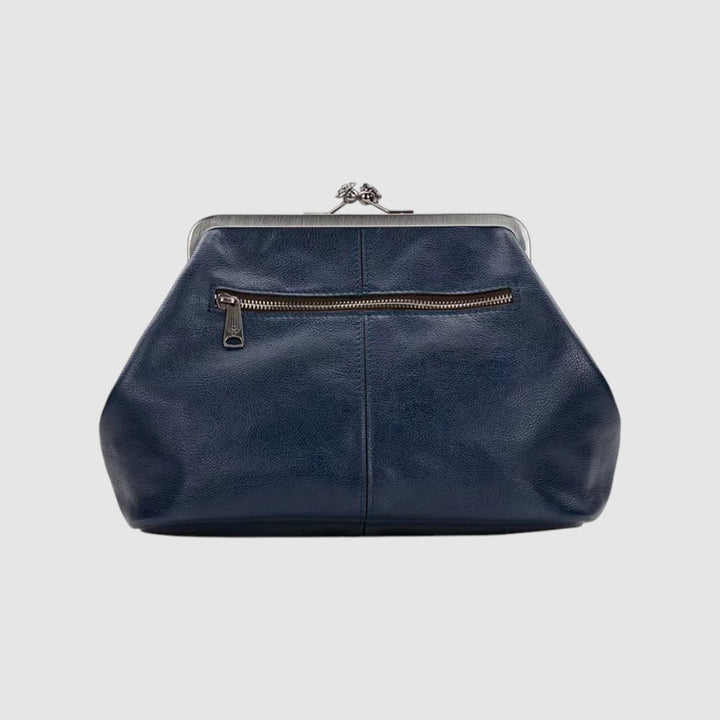 Leontýna - Leather bag with retro clasp