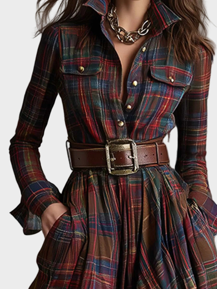 Evelyn - Classic Elegant Shirt Dress