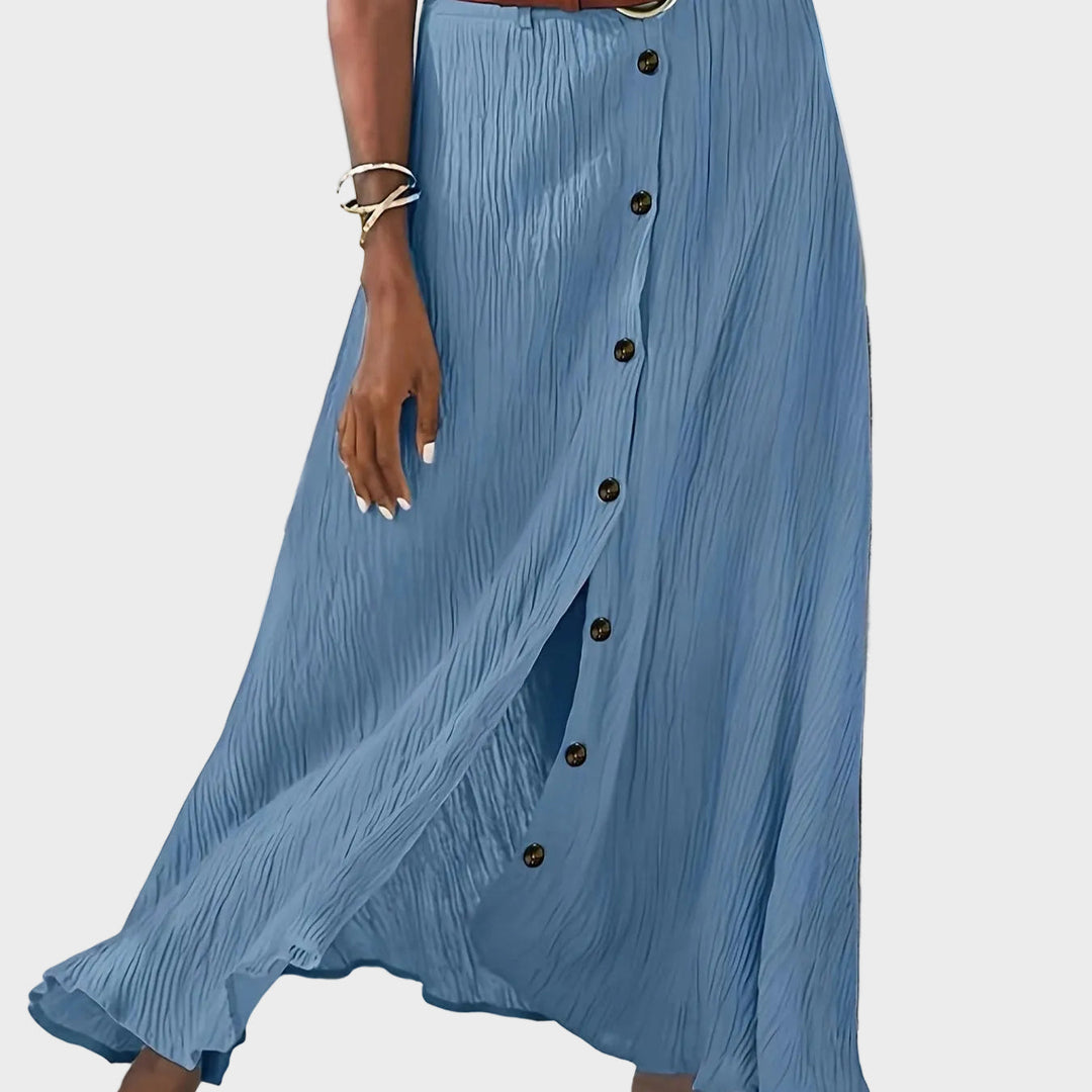 Klára - Semi-sheer midi skirt with a slit