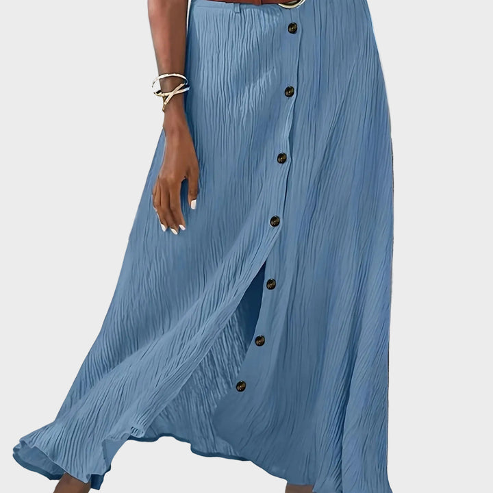 Klára - Semi-sheer midi skirt with a slit