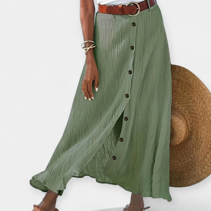 Klára - Semi-sheer midi skirt with a slit
