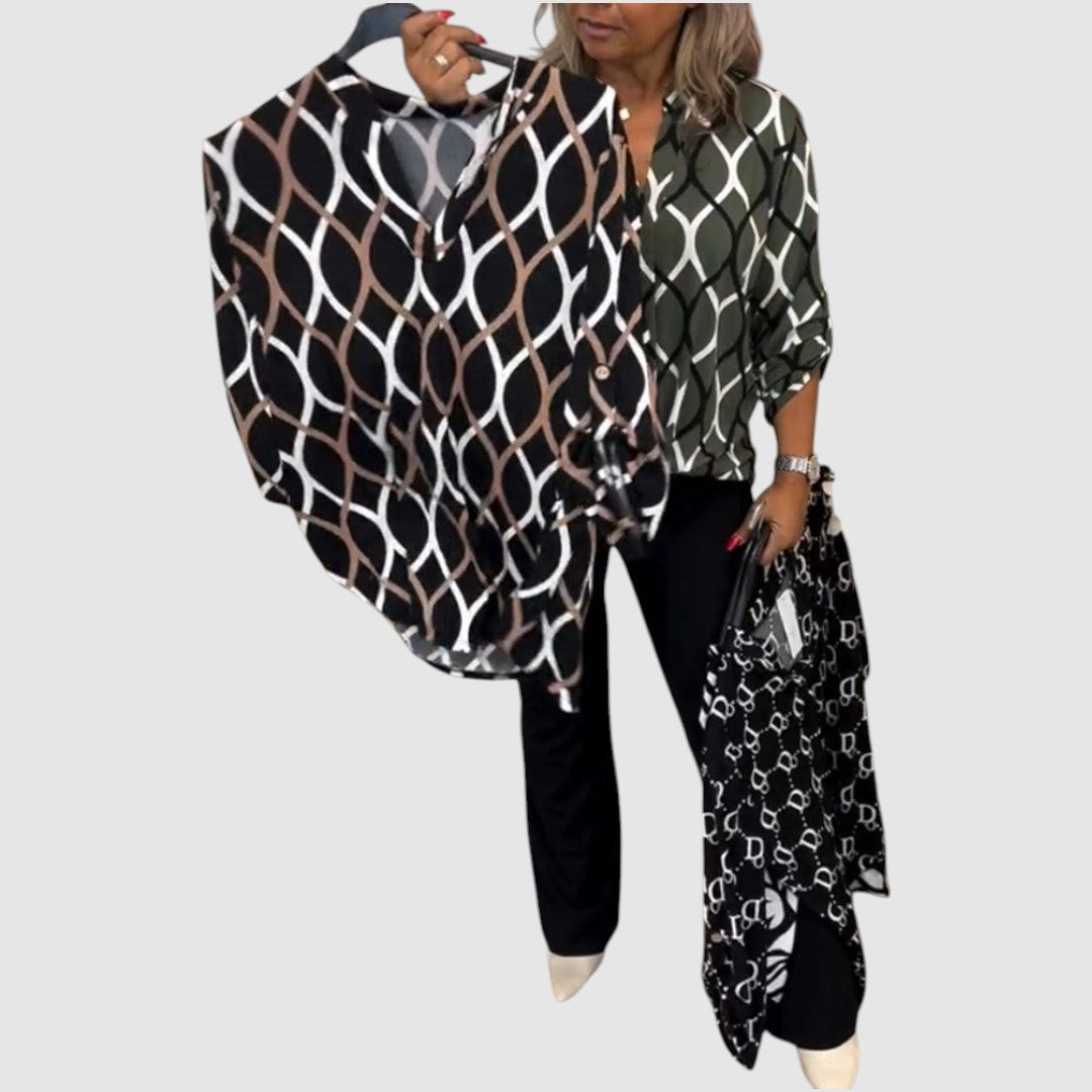 Ella - Blouse with a graphic print