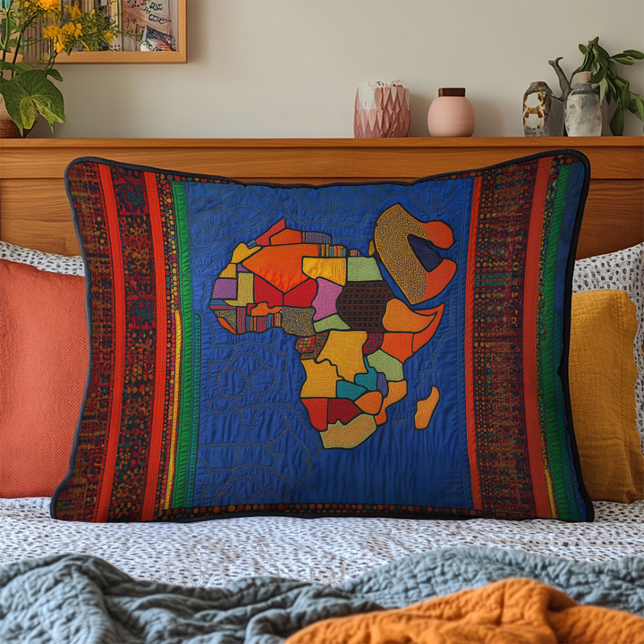 African Roots Quilted Bedding Pillow Case