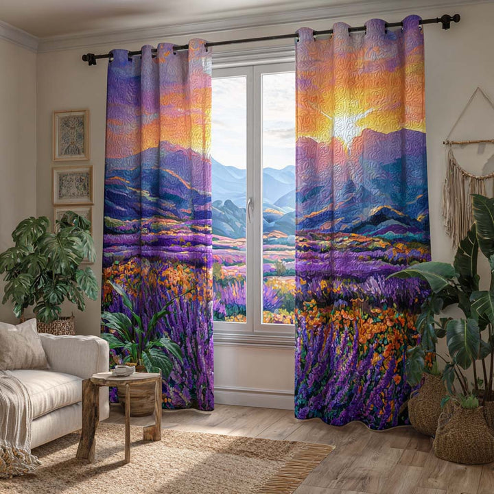 Alpine Glow Quilted Curtains
