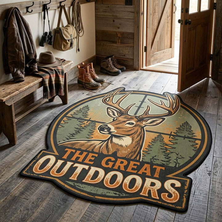 Amber Wilderness Custom Shape Area Rug