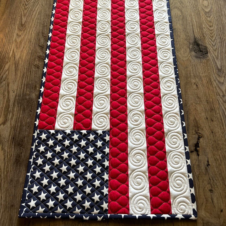 American Pride Quilted Table Runner