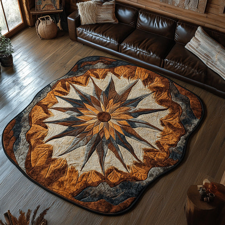 Ancestral Sunbeam Custom Shape Area Rug