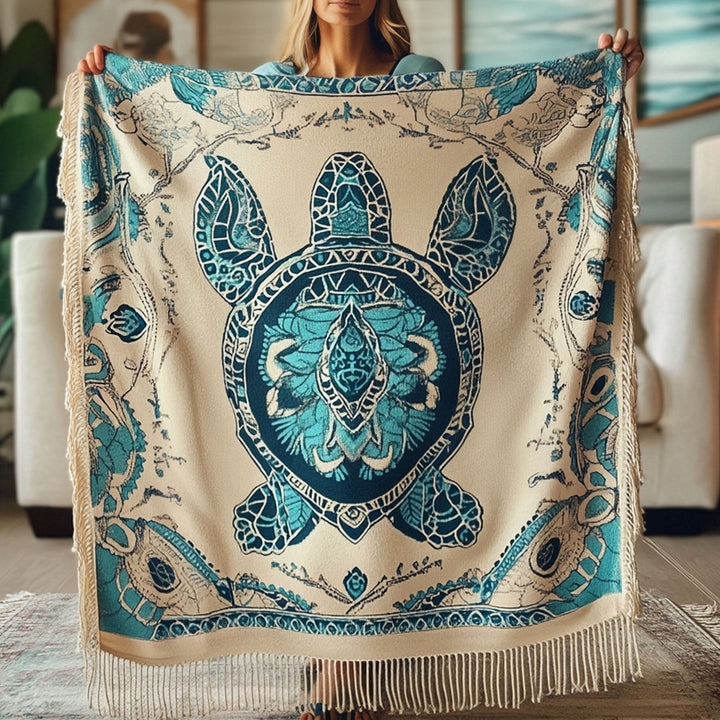 Ancient Swimmer Woven Sofa Blanket