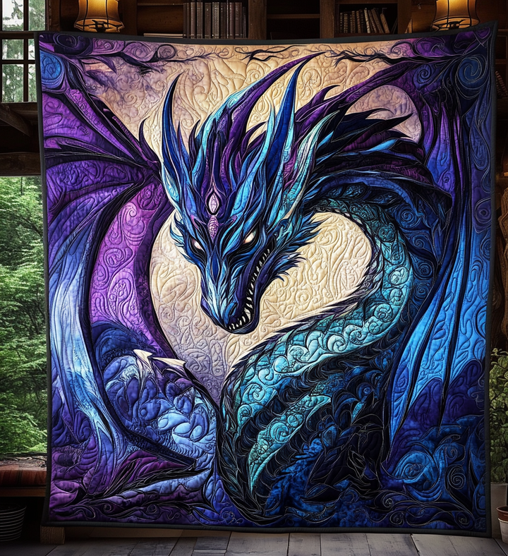 Ancient Wyrm Quilted Blanket
