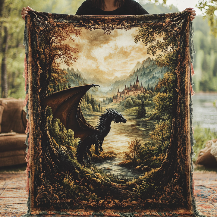 Arcane Beast of Eldoria Woven Sofa Blanket