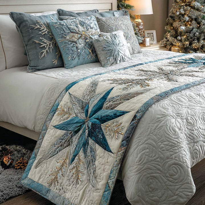 Arctic Star Quilted Bed Runner