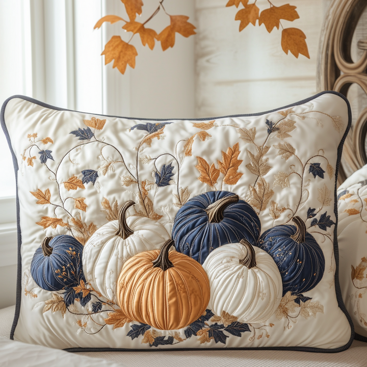 Autumn Golden Glow Quilted Bedding Pillow Case
