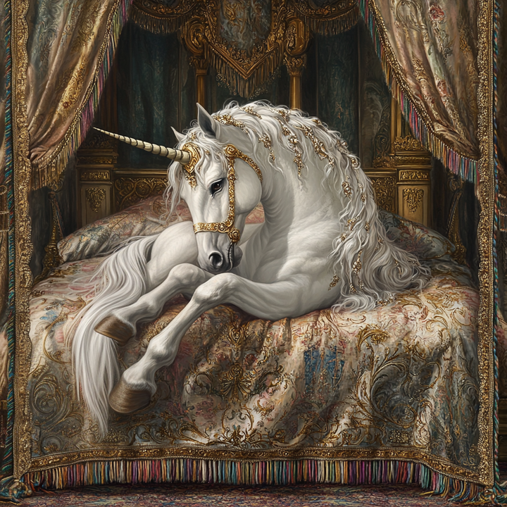 Avalon Unicorn Woven Sofa Blanket