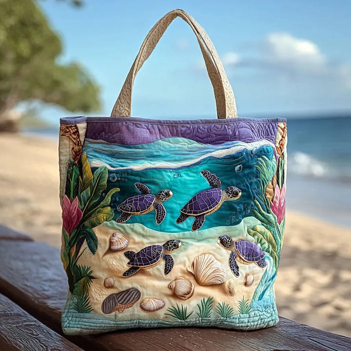 Quilted Tote Bag - Lagoon Spirit