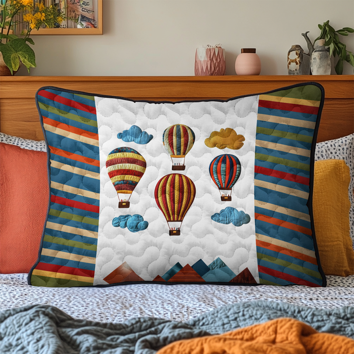 Balloon Breeze Quilted Bedding Pillow Case