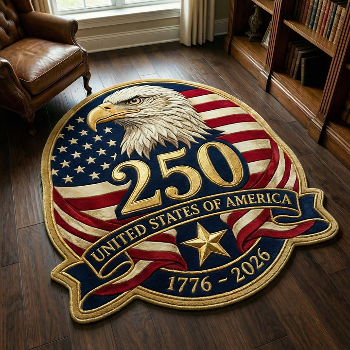 Banner Eagle Custom Shape Area Rug