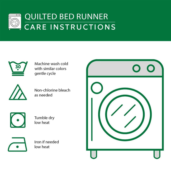 Ocean Quilted Bed Runner