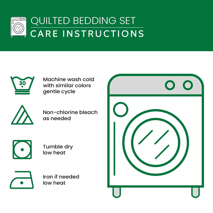 Hummingbird 3-Piece Quilted Bedding Set