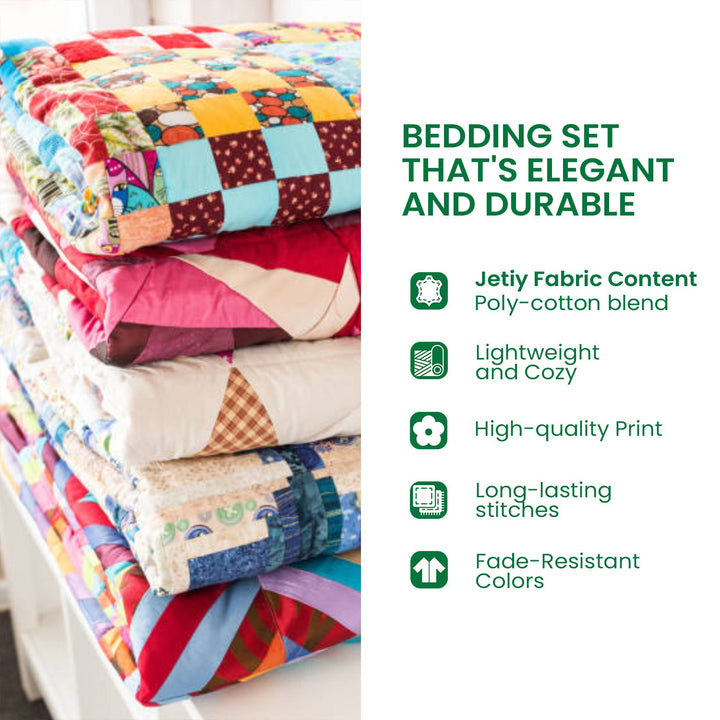 Blooming Grace 3-Piece Quilted Bedding Set
