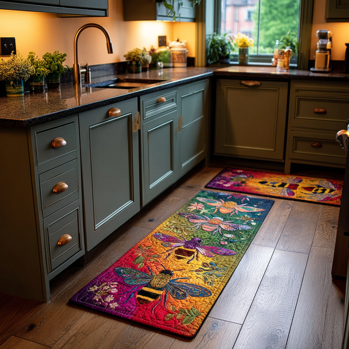 Bee Garden Kitchen Area Rug